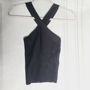House of Harlow 1960 Ribbed Criss Cross Tank Top